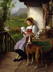 Mädchen liest einen Brief, 1891
